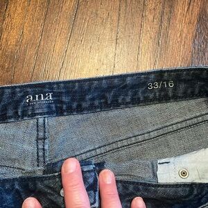 Ana dark blue distressed denim shorts